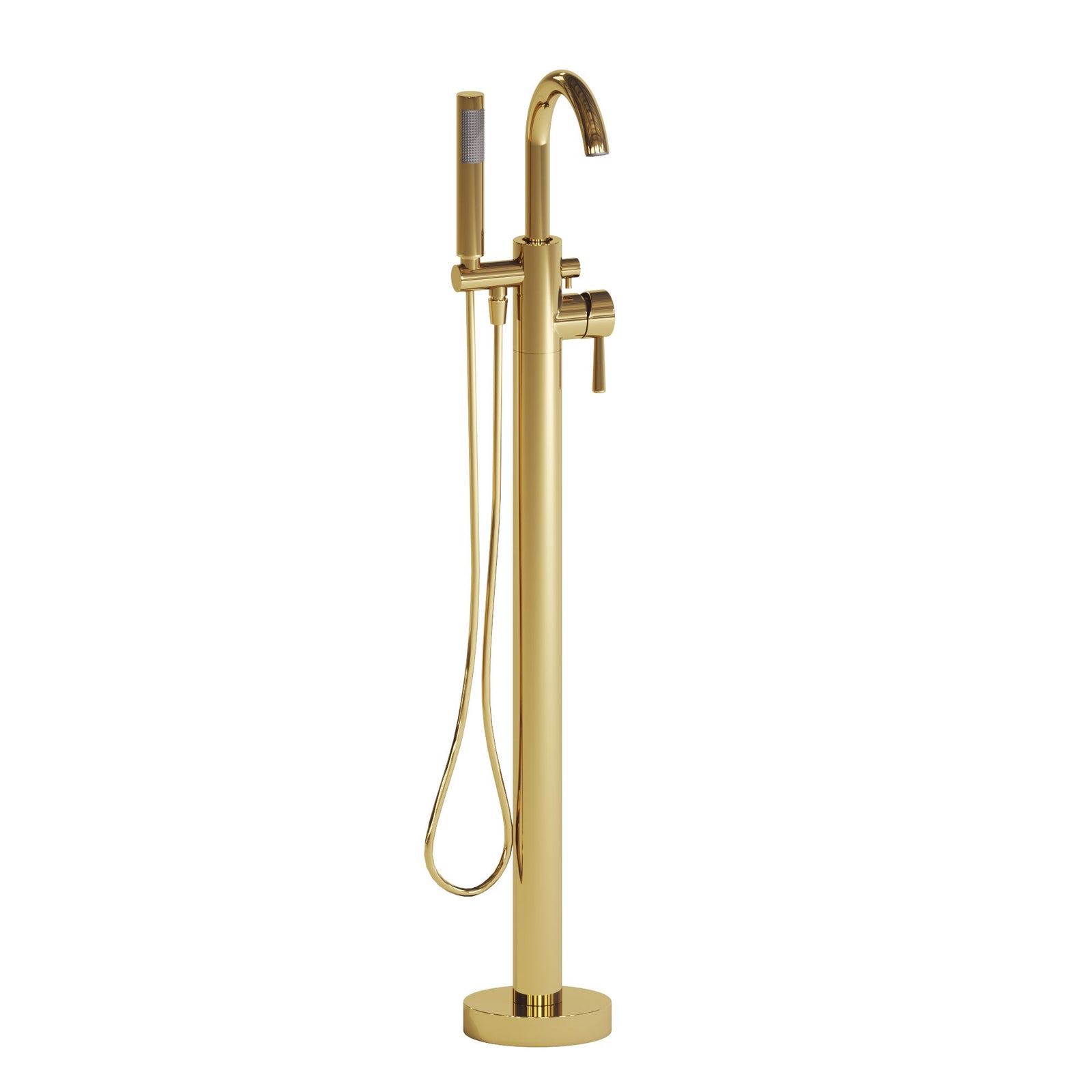 Dowell Freestanding Bathtub Faucet - 8003 001 Series, Floor Mounted Brass Bathroom Tub Faucets with Hand Shower