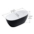 Dowell 59" Freestanding Acrylic Oval Bathtub - 60 Gallon Capacity - 080 5930 Series