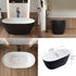 Dowell 59" Freestanding Acrylic Oval Bathtub - 60 Gallon Capacity - 080 5930 Series