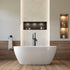 Dowell 59" Freestanding Acrylic Oval Bathtub - 60 Gallon Capacity - 080 5930 Series