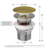 Dowell Freestanding Bathtub Pop-Up Drain / Stopper with overflow