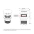 Dowell Freestanding Bathtub Pop-Up Drain / Stopper with overflow
