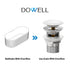 Dowell Freestanding Bathtub Pop-Up Drain / Stopper with overflow
