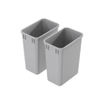 dowell grey plastic trash can 9gal 4000 35 04 45 degree view 2pack