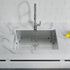 Dowell 30" L x 18" W Handcrafted Undermount Kitchen Sink 16 Gauge Stainless Steel 9" Depth Single Bowl With Grid Strainer