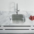 Dowell 23" Kitchen Undermount Sink - 9" Deep Bowl, Stainless Steel 18/16 Gauge - 6001 Series