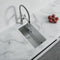 Dowell 11" L x 20" W Handcrafted Undermount Kitchen Sink 18 Gauge Stainless Steel 8" Depth Single Bowl With Strainer