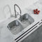 Dowell 32" Kitchen Undermount Double Bowl Sink - Two 14" Bowls, 9" Deep, Stainless Steel 18 Gauge - 6001 Series