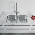 Dowell 32" Kitchen Undermount Double Bowl Sink - Two 14" Bowls, 9" Deep, Stainless Steel 18 Gauge - 6001 Series