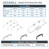 Dowell Cabinet Pulls Handle, Zinc Alloy 3132 Series-10Pack