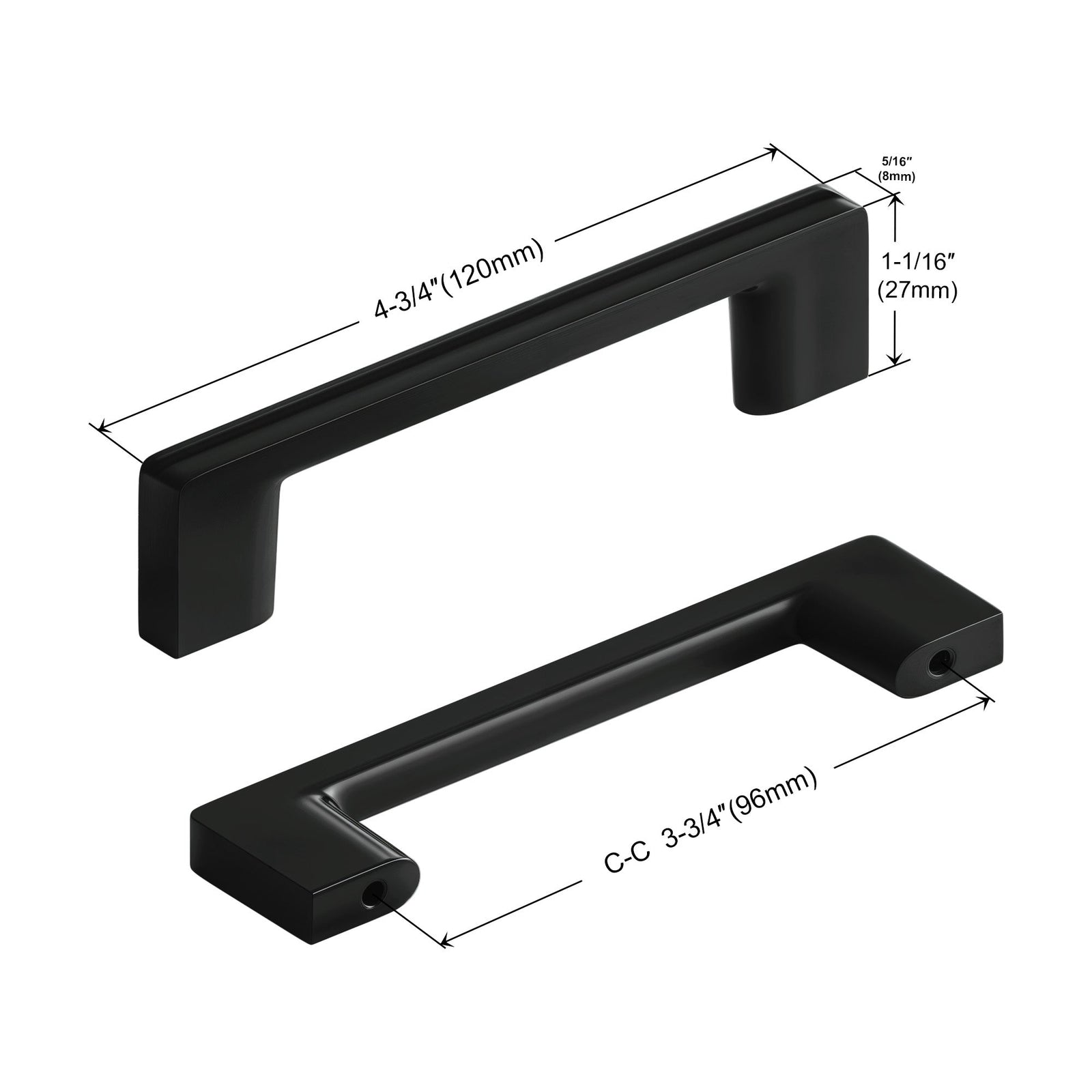 Dowell Cabinet Pulls - Zinc Alloy, Cabinet Drawer/Door Pulls/Handles - 3008 Series