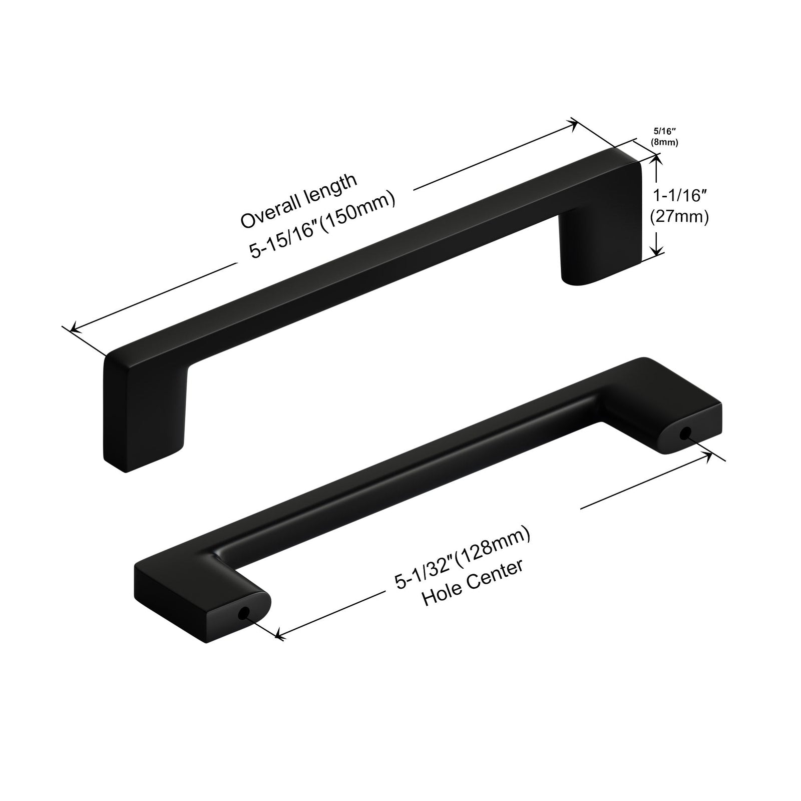 Dowell Cabinet Pulls - Zinc Alloy, Cabinet Drawer/Door Pulls/Handles - 3008 Series