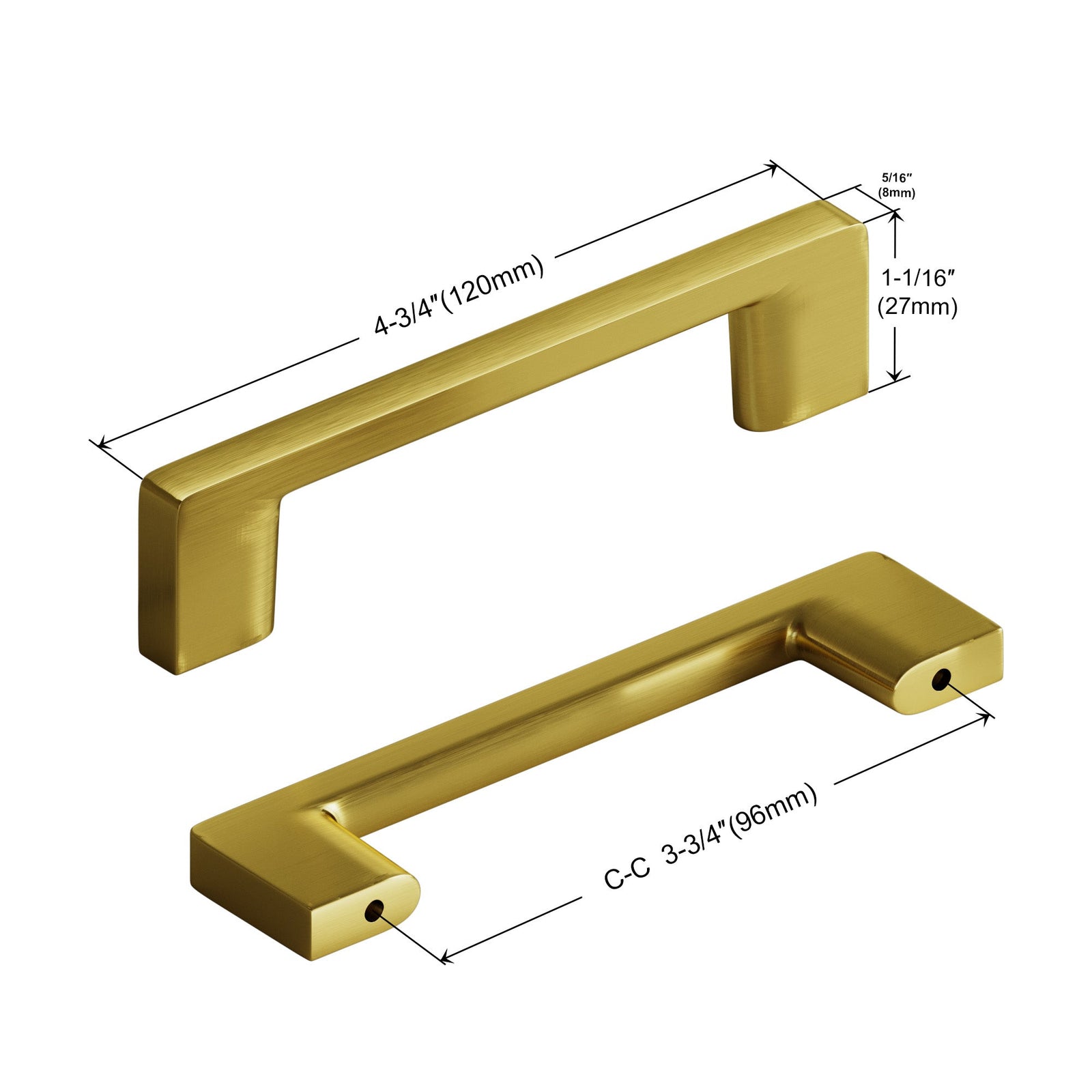Dowell Cabinet Pulls - Zinc Alloy, Cabinet Drawer/Door Pulls/Handles - 3008 Series