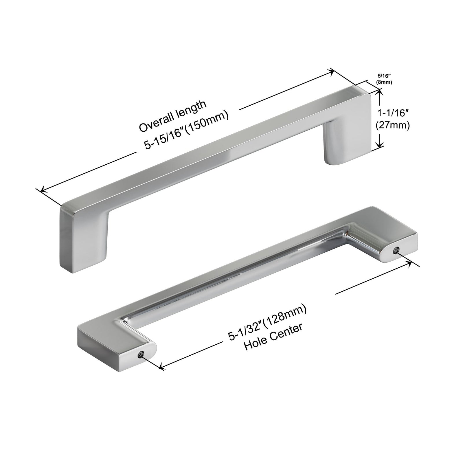 Dowell Cabinet Pulls - Zinc Alloy, Cabinet Drawer/Door Pulls/Handles - 3008 Series