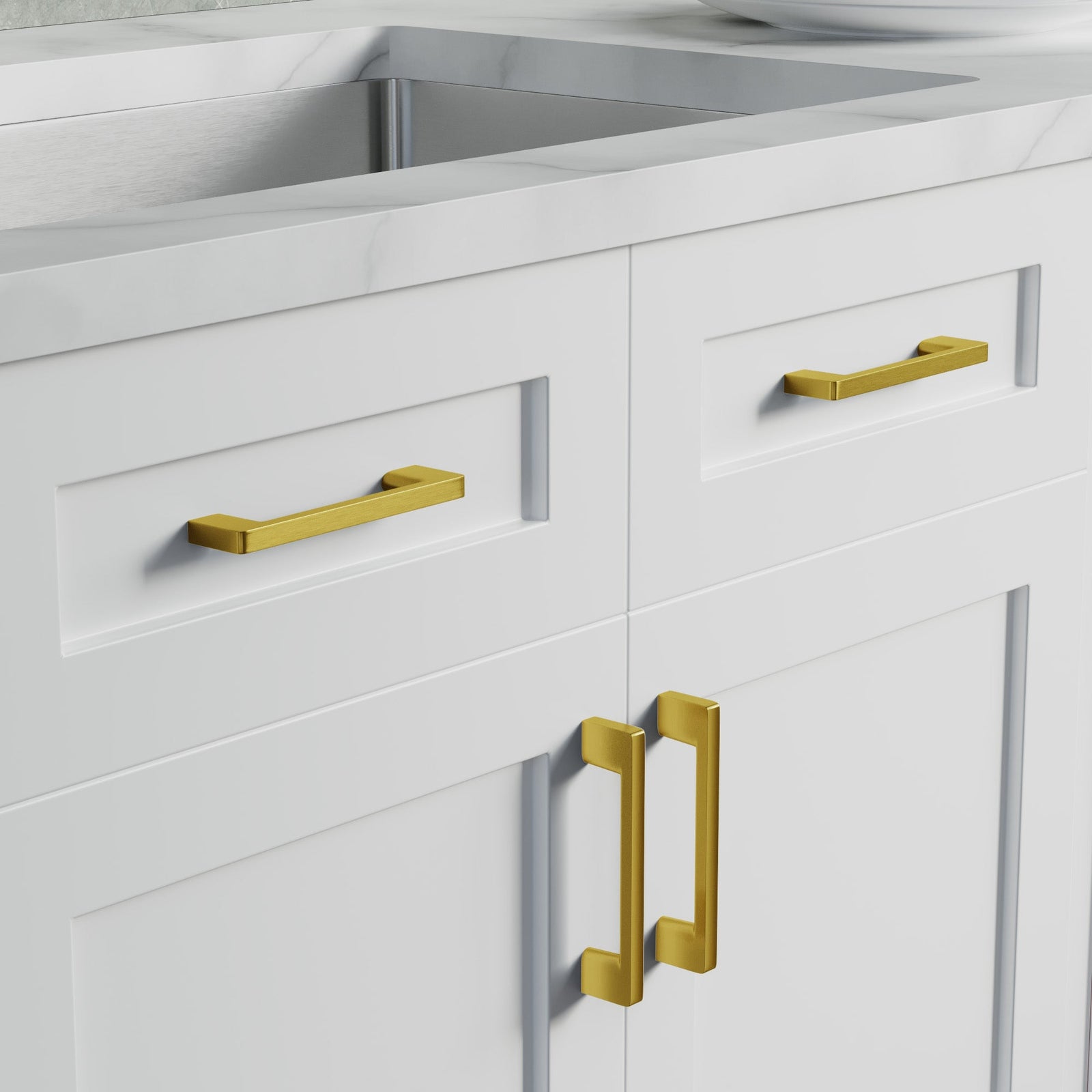 Dowell Cabinet Pulls - Zinc Alloy, Cabinet Drawer/Door Pulls/Handles - 3008 Series