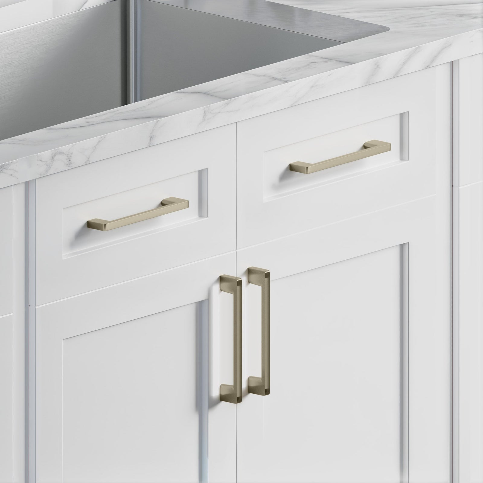 Dowell Cabinet Pulls - Zinc Alloy, Cabinet Drawer/Door Pulls/Handles - 3008 Series