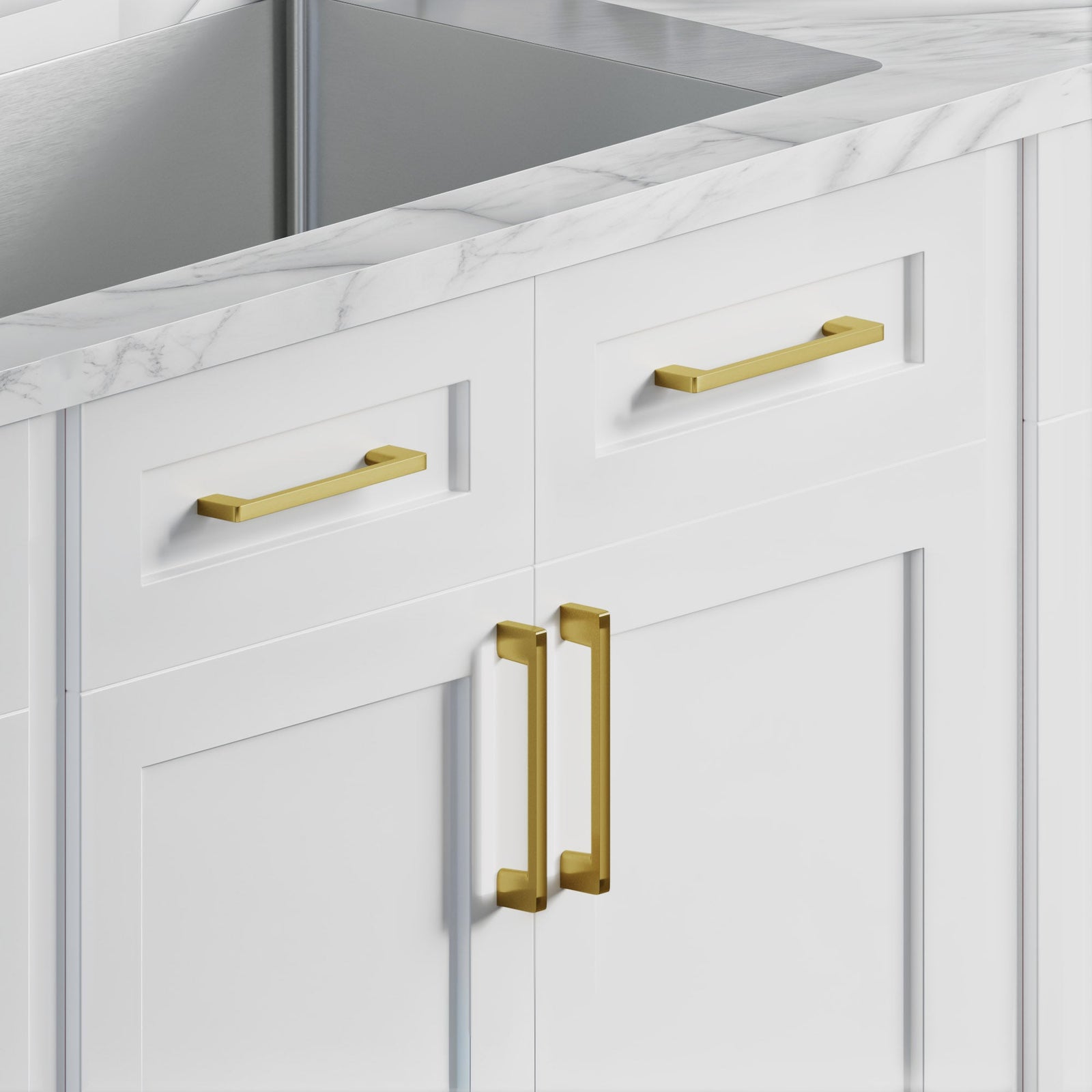 Dowell Cabinet Pulls - Zinc Alloy, Cabinet Drawer/Door Pulls/Handles - 3008 Series