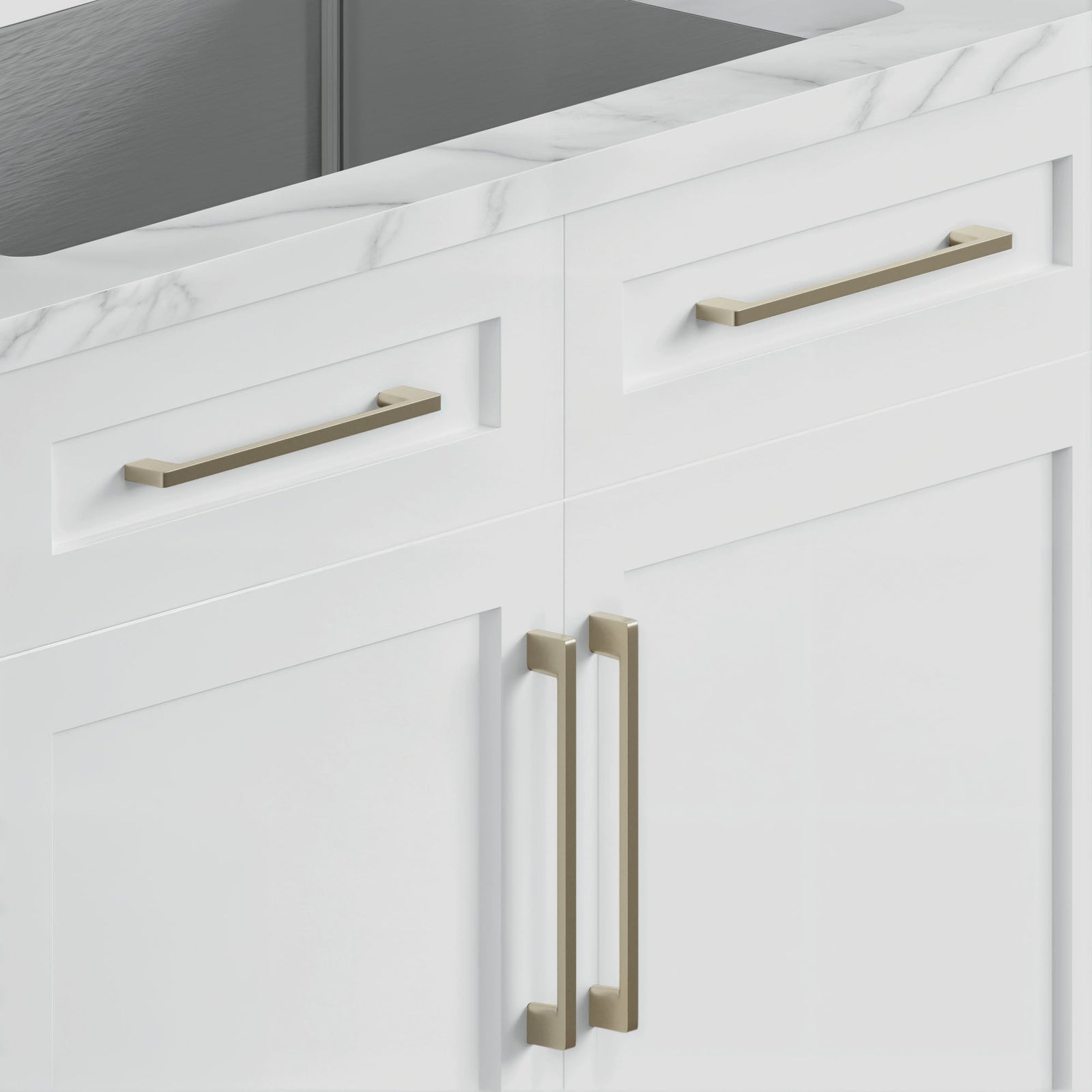 Dowell Cabinet Pulls - Zinc Alloy, Cabinet Drawer/Door Pulls/Handles - 3008 Series