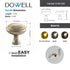 Dowell 1-1/4" Cabinet Pulls - Zinc Alloy, Round - 3185 030 Series
