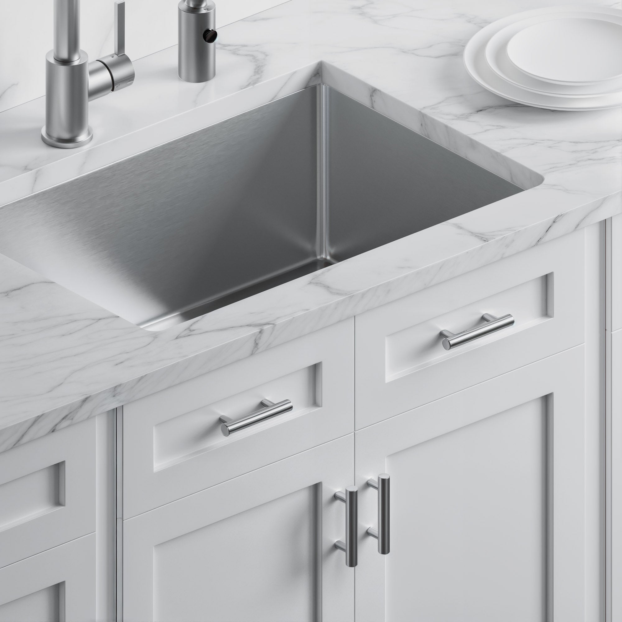 Dowell Cabinet Handle, Stainless Steel/Aluminum Construction Bar Plulls 3001 Series