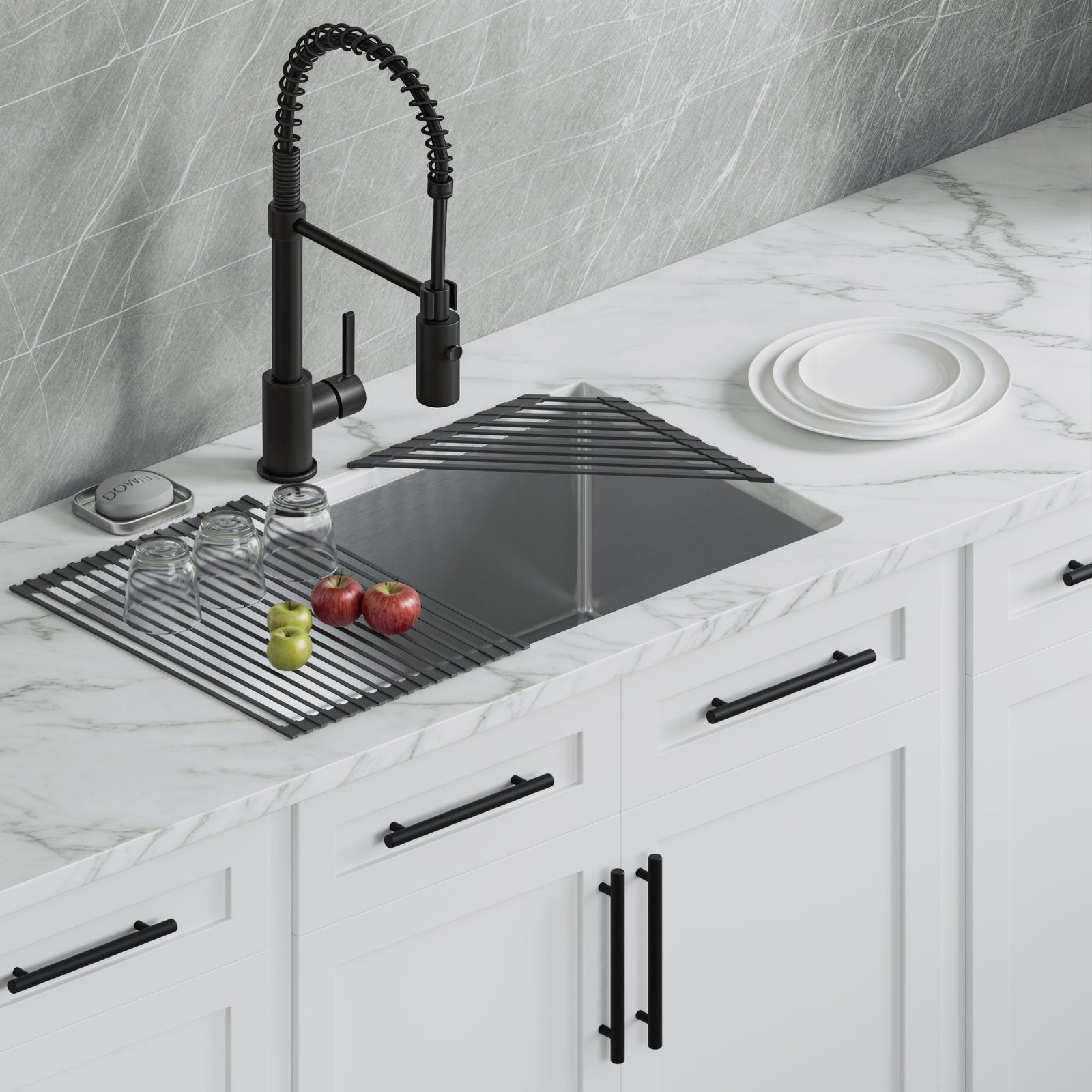 Dowell Cabinet Handle, Stainless Steel/Aluminum Construction Bar Plulls 3001 Series