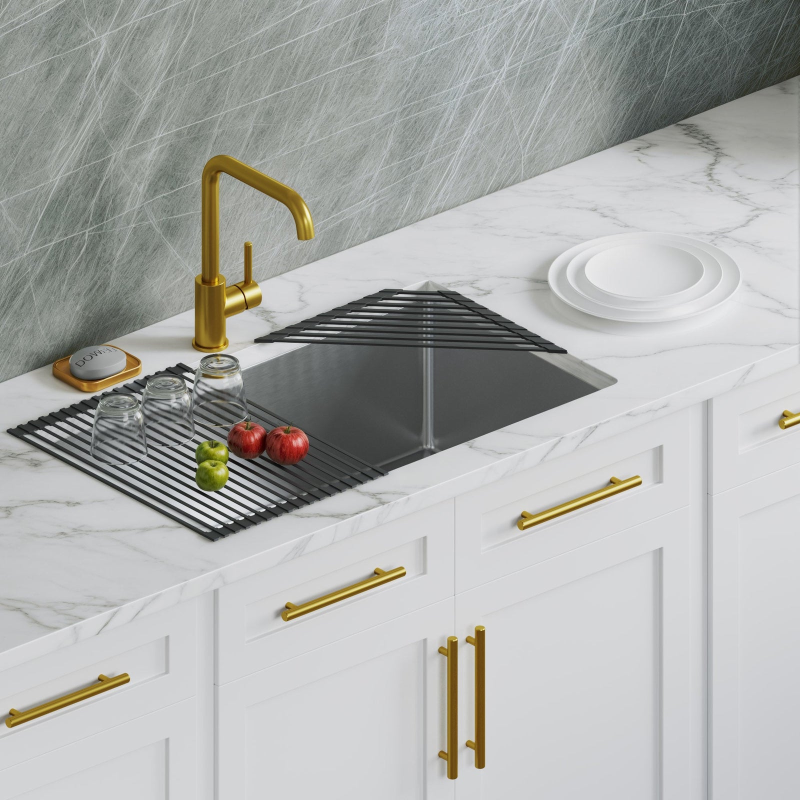 Dowell Cabinet Handle, Stainless Steel/Aluminum Construction Bar Plulls 3001 Series