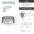 Dowell 27" Kitchen Undermount Sink - 9" Deep Bowl, Stainless Steel 18 Gauge - 6001 Series