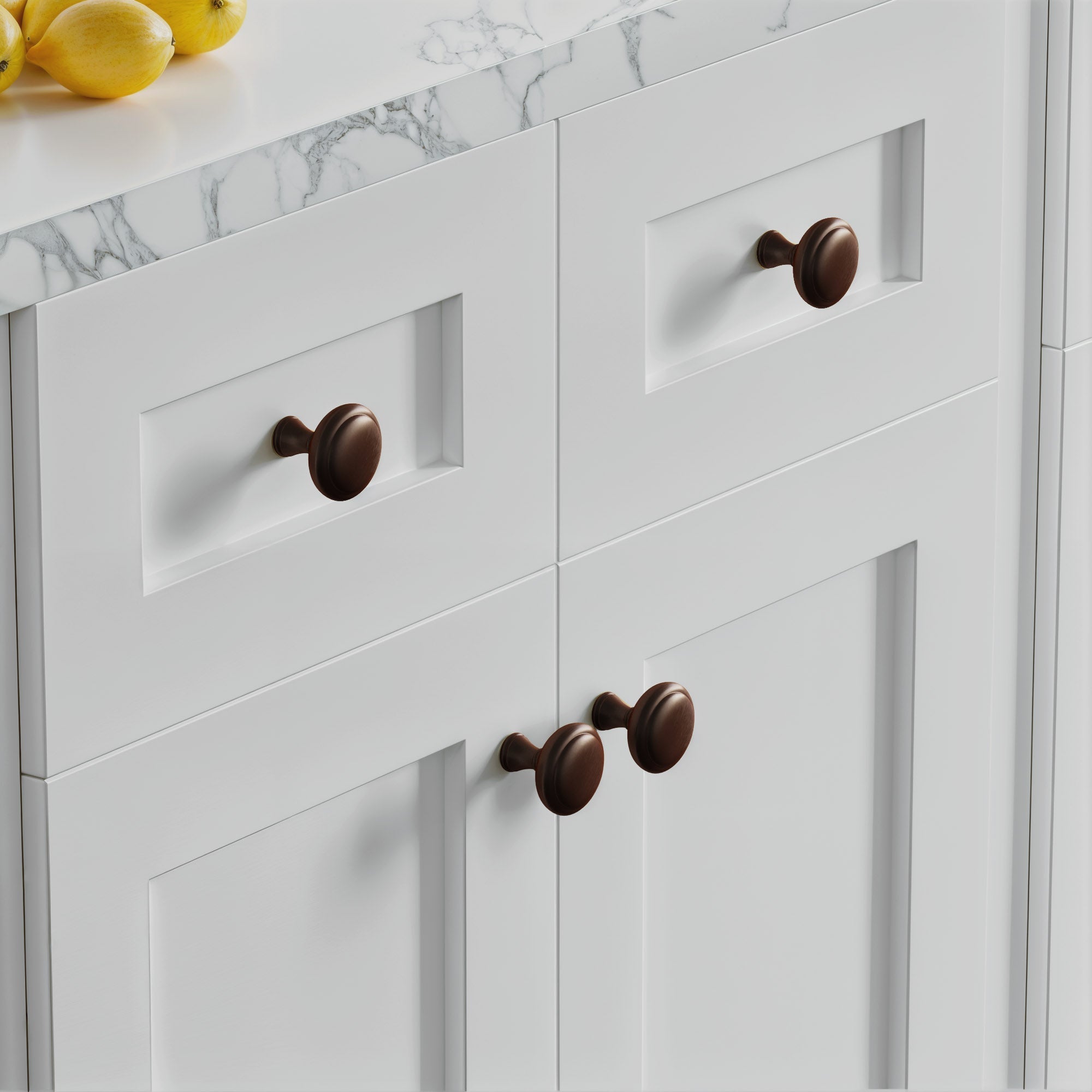 Dowell 1-1/4" Cabinet Pulls - Zinc Alloy, Round - 3185 030 Series