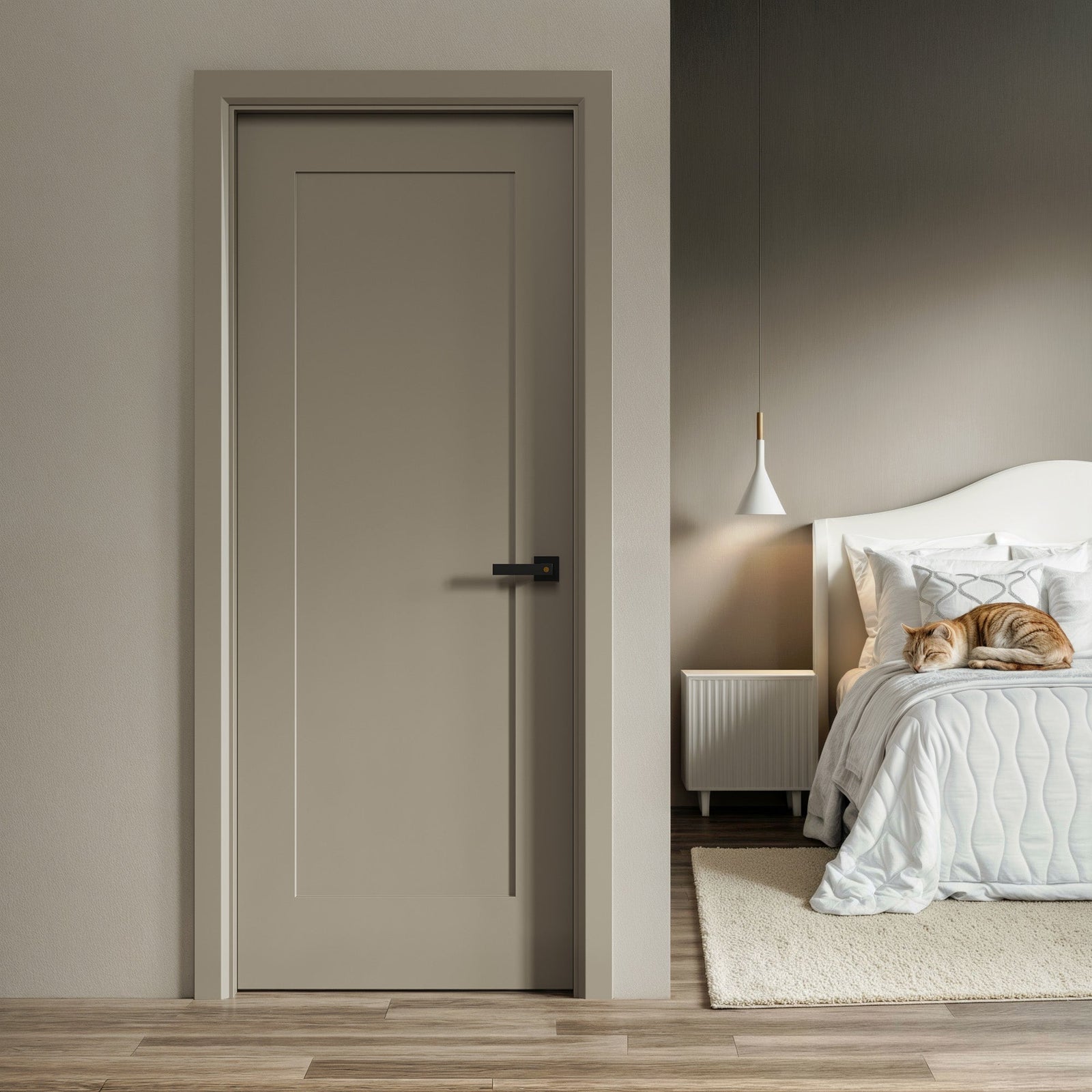 Dowell Primed Door Slab, Door Frame Kit