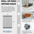 Dowell Over the Sink Roll-Up Dish Drying Rack, High-Quality, Foldable Tube Design, Space Saving Sink Organizer, Sturdy, Easy to Clean, Stylish Look