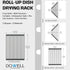 Dowell Over the Sink Roll-Up Dish Drying Rack, High-Quality, Foldable Tube Design, Space Saving Sink Organizer, Sturdy, Easy to Clean, Stylish Look
