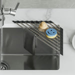 Dowell Over the Sink Roll-Up Dish Drying Rack, High-Quality, Foldable Tube Design, Space Saving Sink Organizer, Sturdy, Easy to Clean, Stylish Look