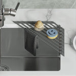Dowell Over the Sink Roll-Up Dish Drying Rack, High-Quality, Foldable Tube Design, Space Saving Sink Organizer, Sturdy, Easy to Clean, Stylish Look