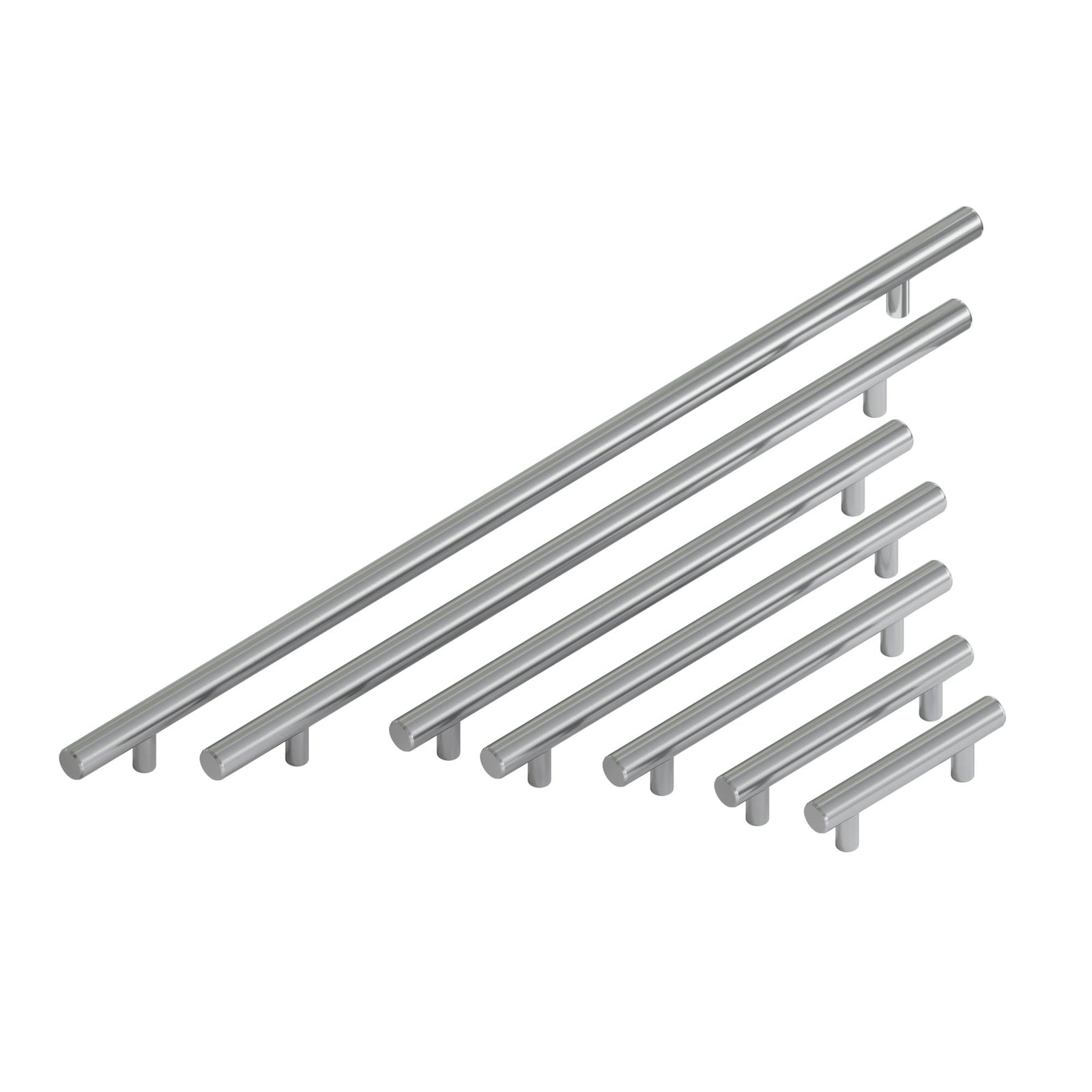 Dowell Cabinet Handle, Stainless Steel/Aluminum Construction Bar Plulls 3001 Series