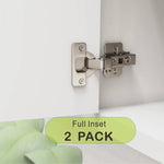 Dowell Soft-Close Adjustable Cabinet Hinge, Nickel Finish