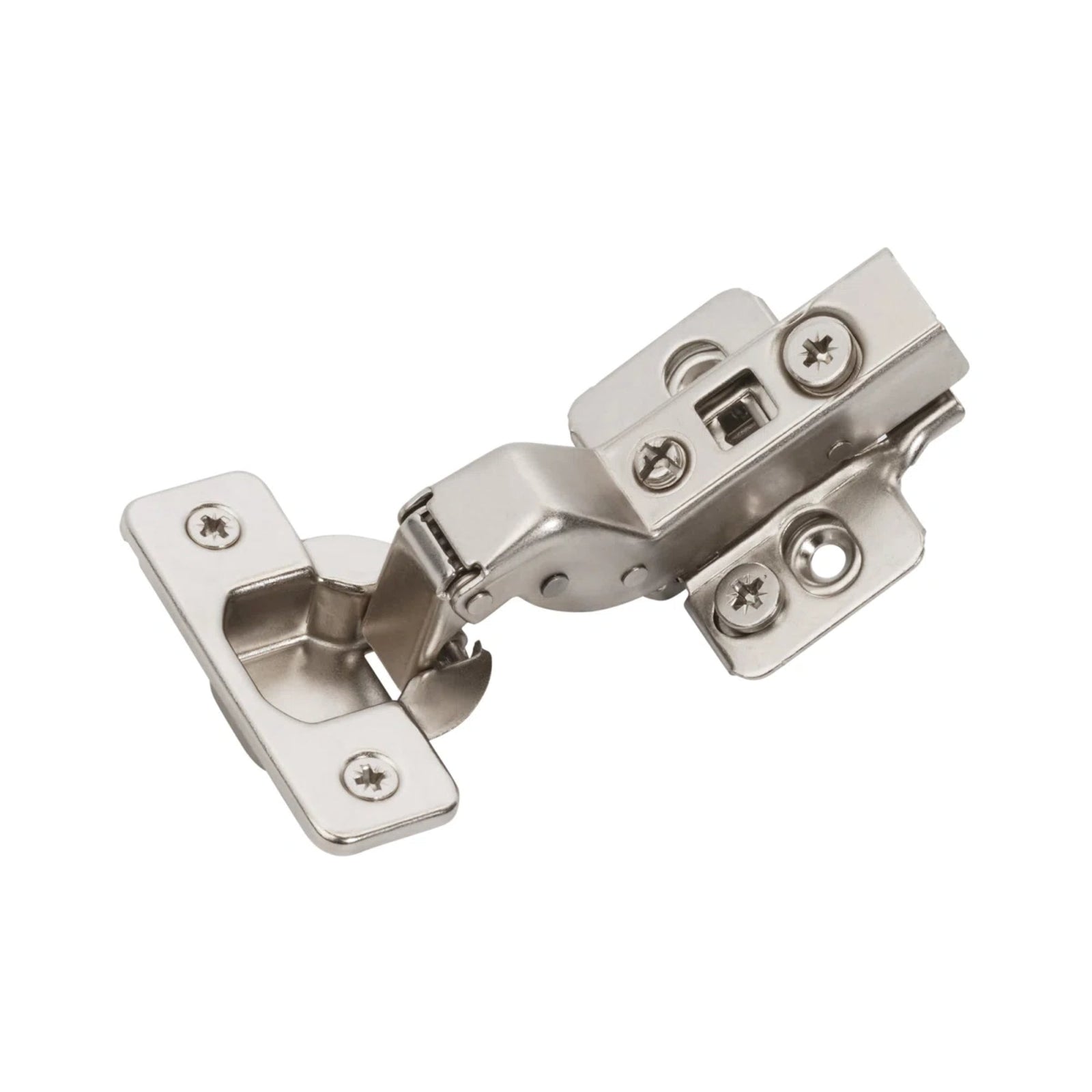 Dowell Soft-Close Adjustable Cabinet Hinge, Nickel Finish