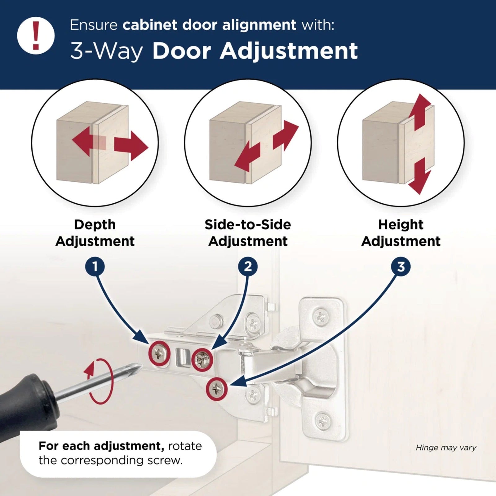 Dowell Soft-Close Adjustable Cabinet Hinge, Nickel Finish