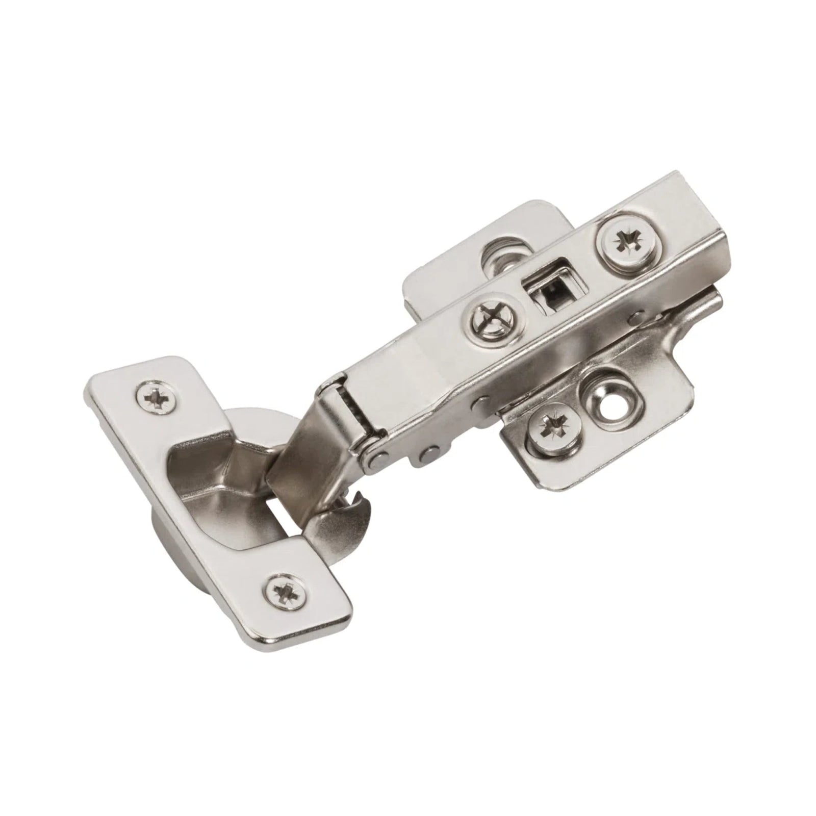 Dowell Soft-Close Adjustable Cabinet Hinge, Nickel Finish