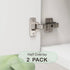 Dowell Soft-Close Adjustable Cabinet Hinge, Nickel Finish