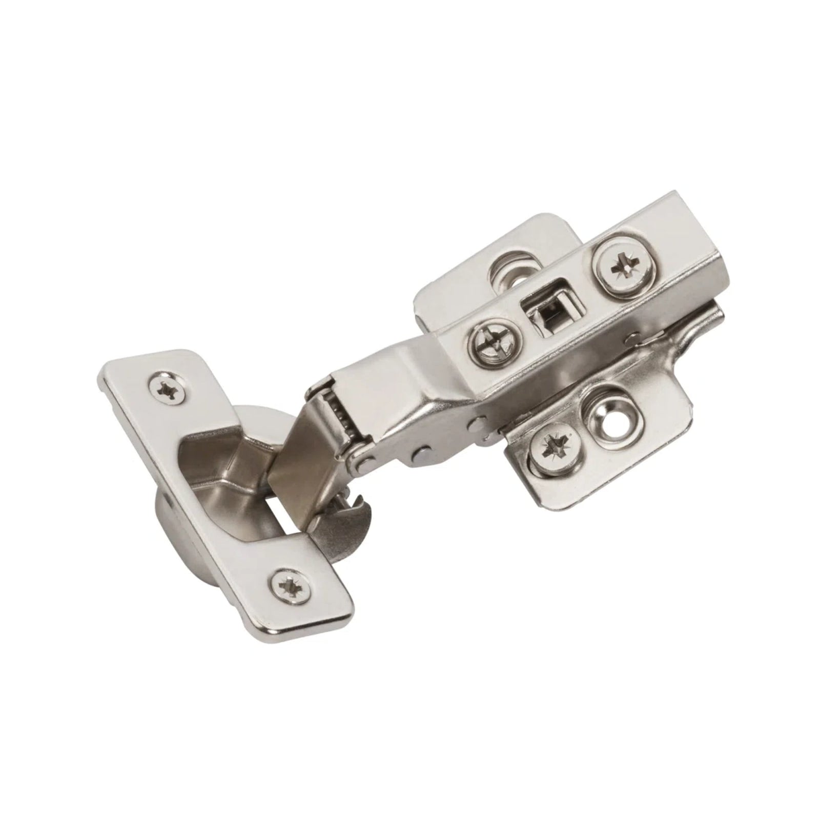 Dowell Soft-Close Adjustable Cabinet Hinge, Nickel Finish