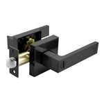 Golder Door Lock,Square Door levers for Bathroom, Bedroom, and Rooms