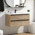 Goldea 30" Vanity with Sink, Modern Vanity Bathroom with 2 Extra Big Drawers, Wall Mounted Floating - gd003 Series