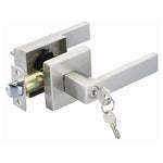 Golder Door Lock,Square Door levers for Bathroom, Bedroom, and Rooms