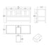 Dowell 60" Bathroom Freestanding Vanity with Four Doors, One Drawers and One Shelves - 035 60  Series