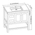 Dowell 36" Bathroom Freestanding Vanity with Two Doors and One Shelves - 035 36 Series